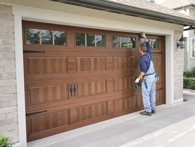 Custom garage door showcase by Willimantic Garage Door Repair in Willimantic