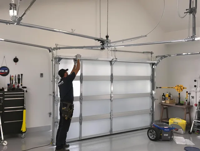 Willimantic Garage Door Repair certified team performing precision garage door installation in Willimantic