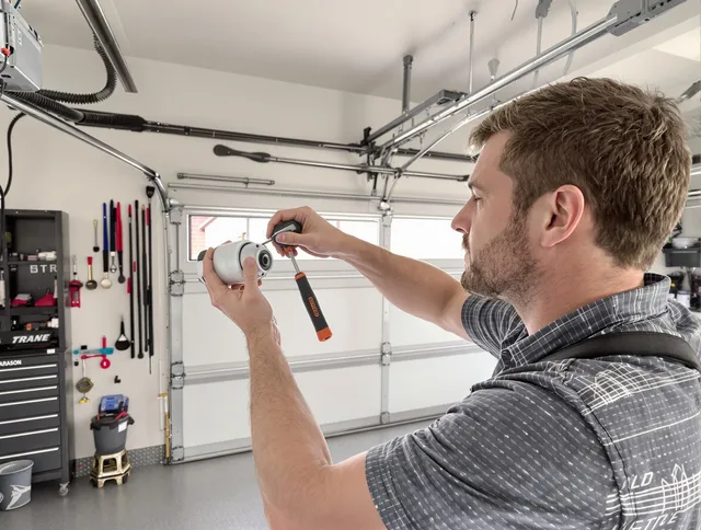 Garage door opener repair service by Willimantic Garage Door Repair in Willimantic